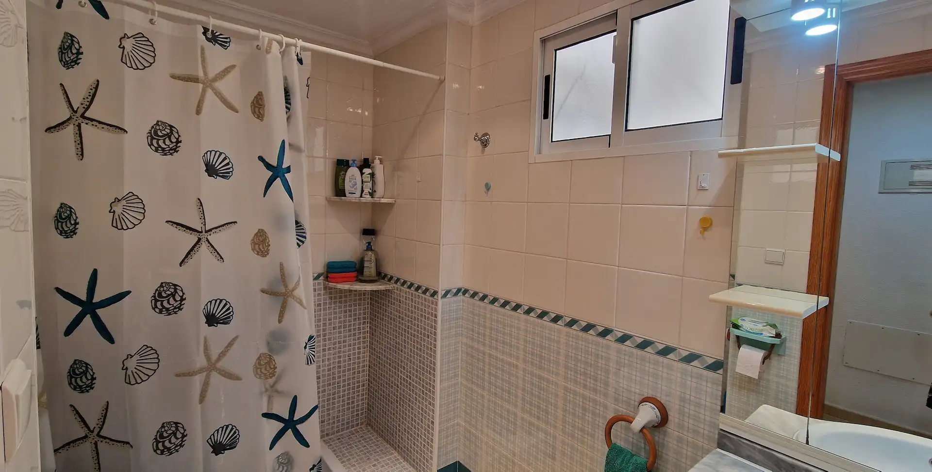 Bany de Apartament de lloguer en Guardamar del Segura amb Aire condicionat, Calefacció i Moblat