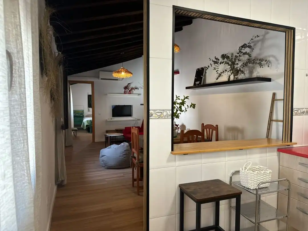 Sala d'estar de Pis de lloguer en Toledo amb Aire condicionat, Calefacció i Terrassa