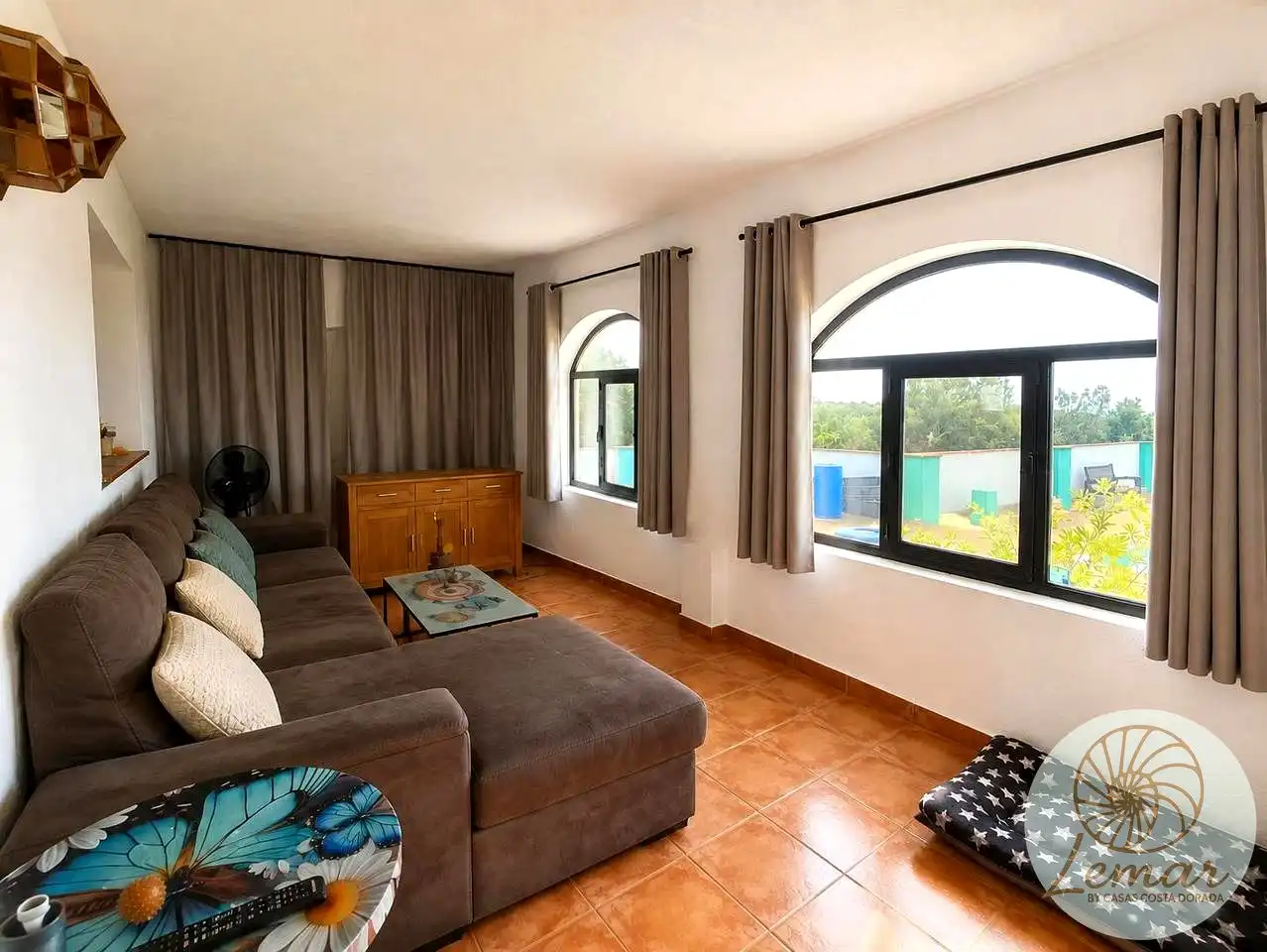 Wohnzimmer von Country house zum Verkauf in L'Ametlla de Mar  mit Klimaanlage, Heizung und Privatgarten