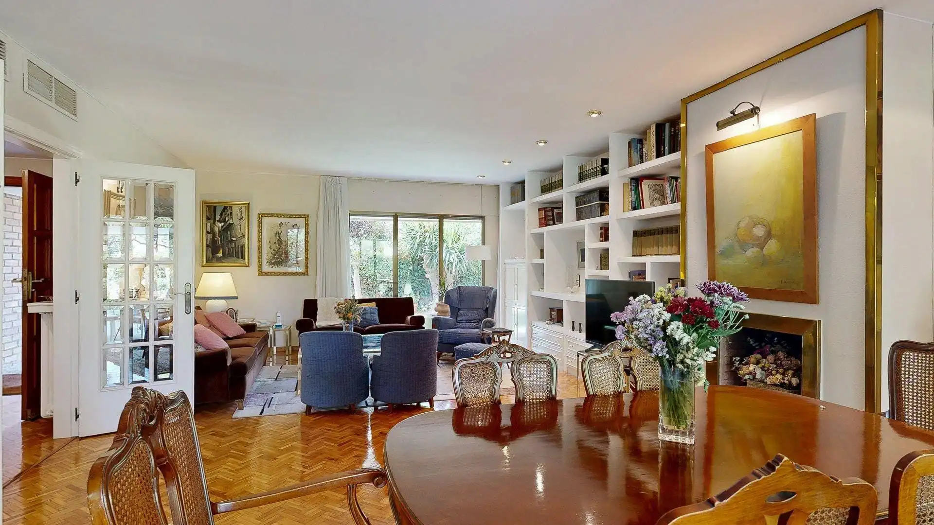 Sala de estar de Casa o chalet en venta en Zaragoza con Aire acondicionado, Calefacción y Jardín privado