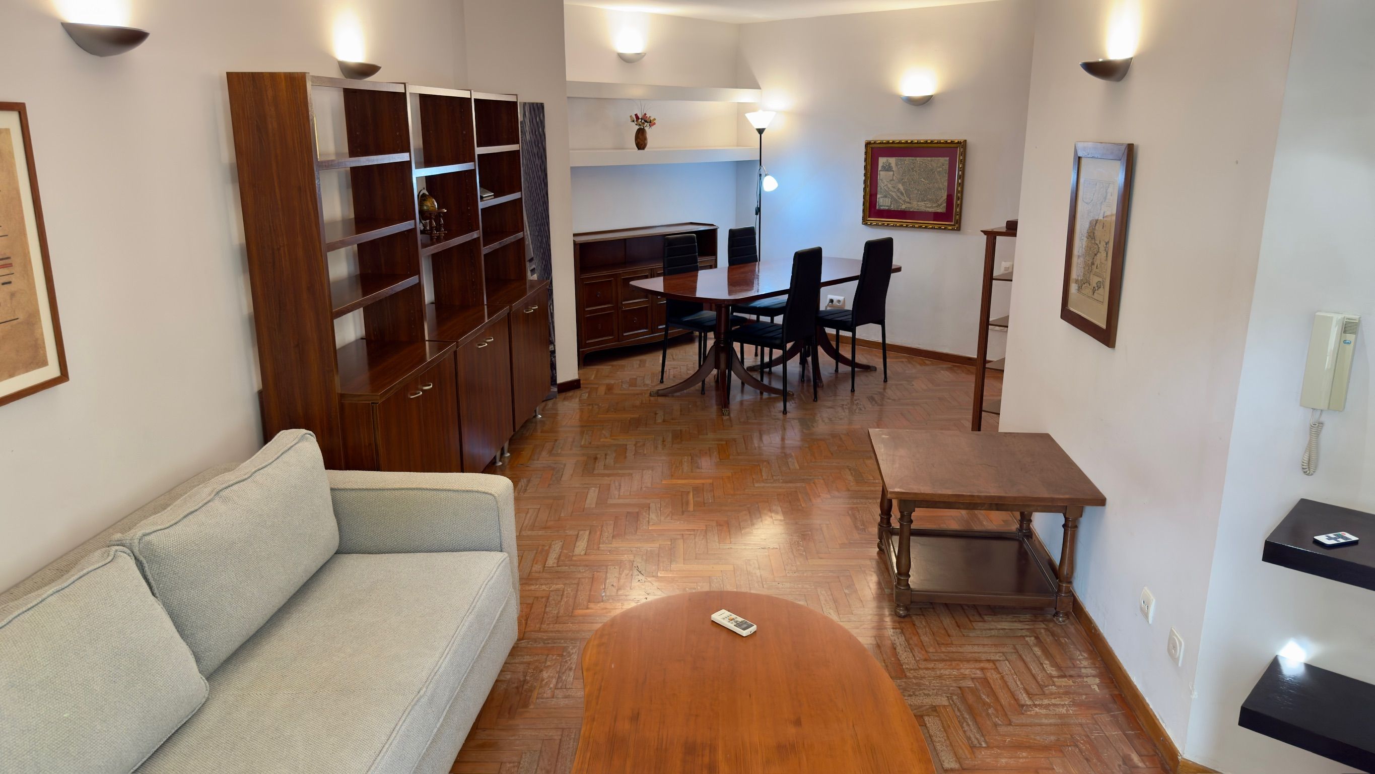Sala d'estar de Apartament de lloguer en  Valencia Capital amb Aire condicionat, Calefacció i Parquet