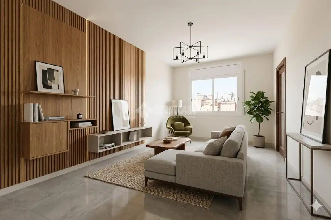 Sala de estar de Piso en venta en Barcelona con Aire acondicionado