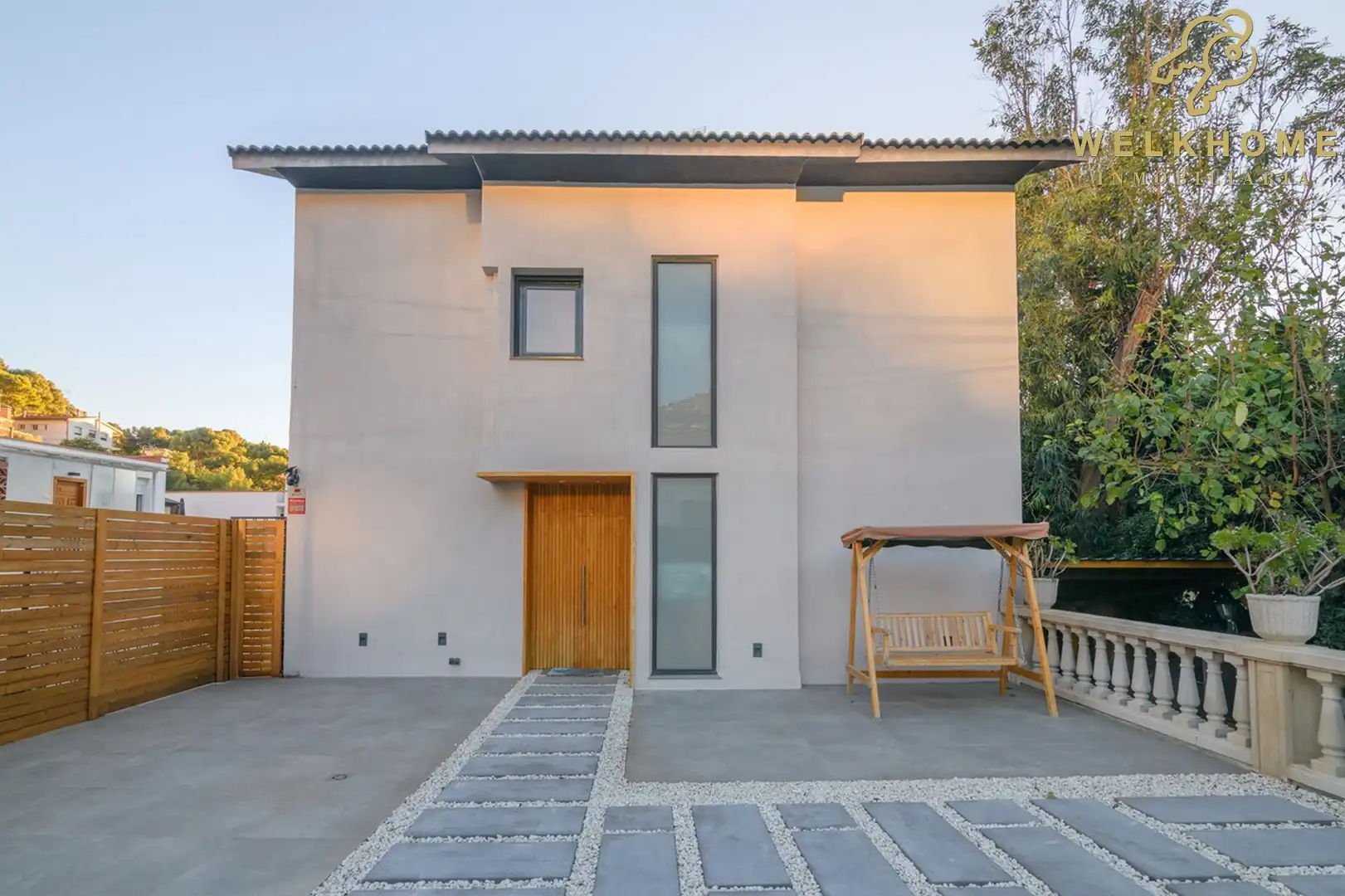 Exterior view of Houses for rent in Castelldefels  with Air Conditioner, Heating and Private garden