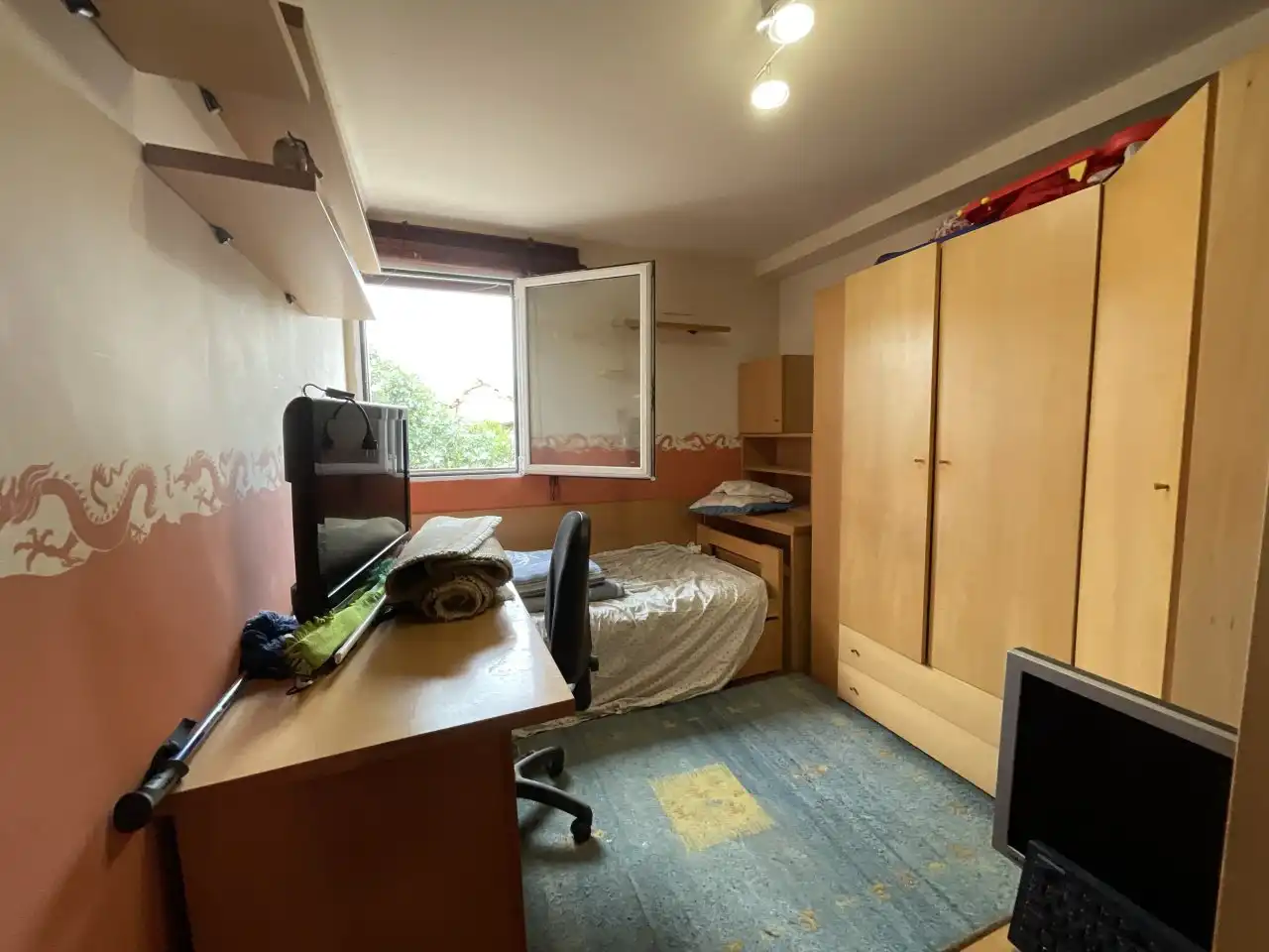 Schlafzimmer von Country house zum Verkauf in Ibrillos mit Heizung, Parkett und Terrasse