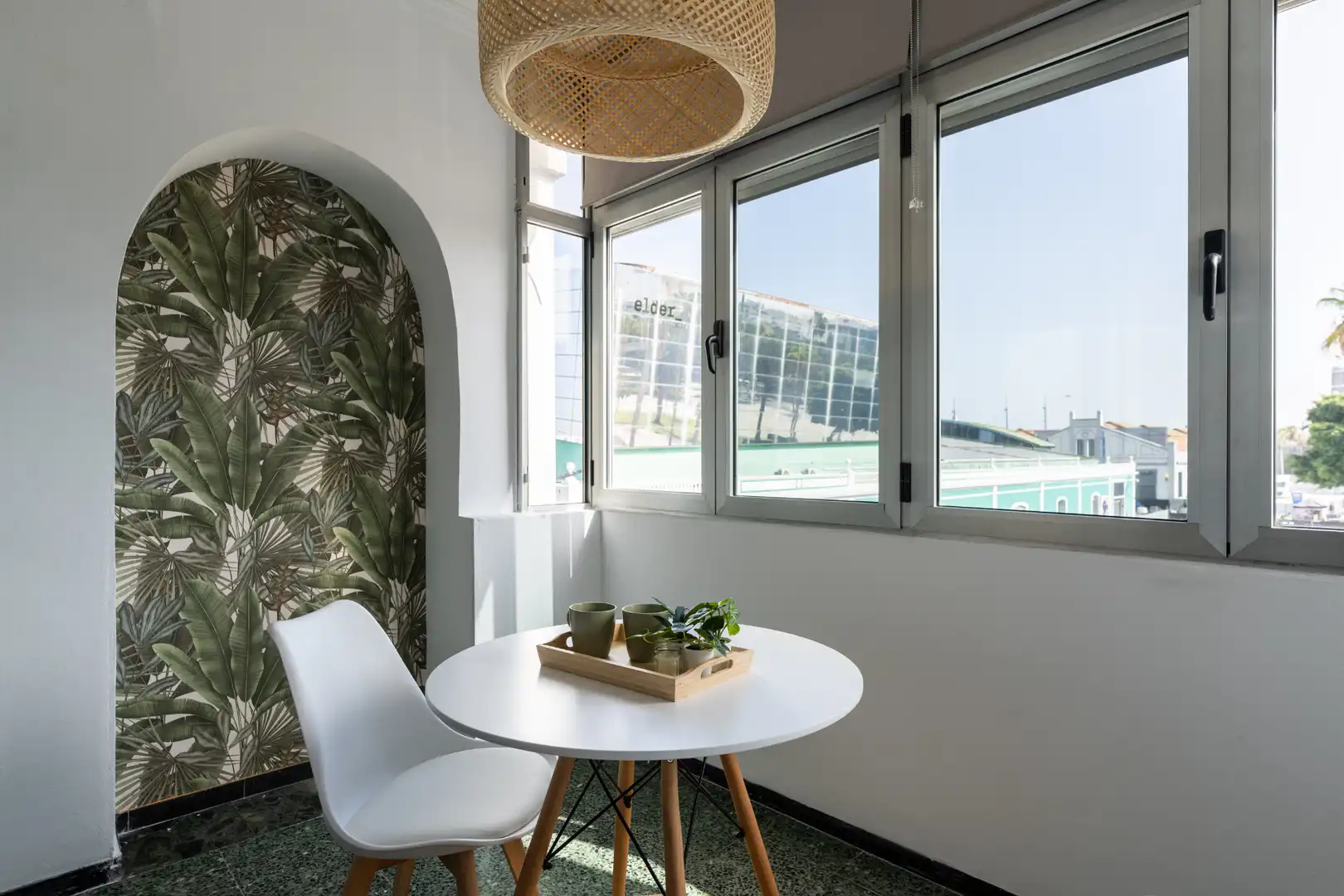 Terrace of Study for rent in Las Palmas de Gran Canaria  with Oven, Washing machine and Balcony