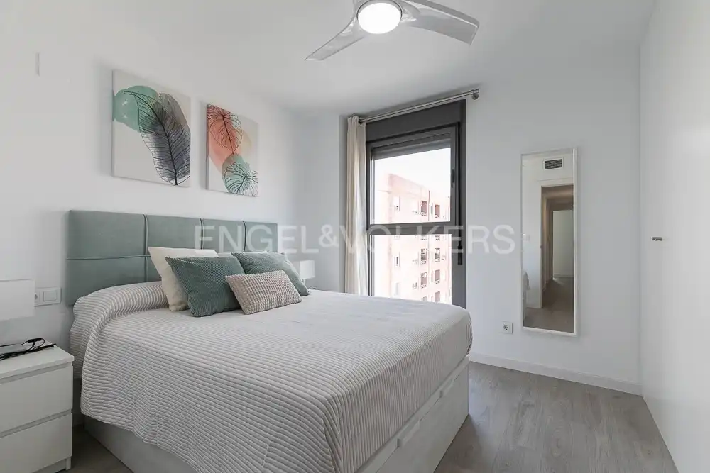 Bedroom of Flat for rent in Godella  with Air Conditioner, Heating and Swimming Pool