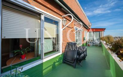 Terrace of Attic for sale in  Madrid Capital  with Air Conditioner, Heating and Parquet flooring