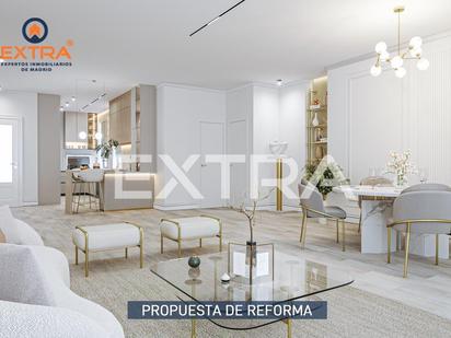 Living room of Flat for sale in  Madrid Capital  with Air Conditioner and Terrace