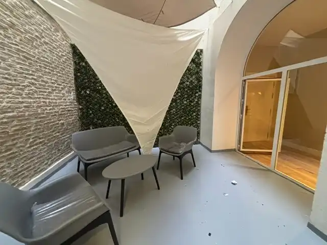 Terraza de Piso de alquiler en  Pamplona / Iruña con Calefacción, Parquet y Amueblado