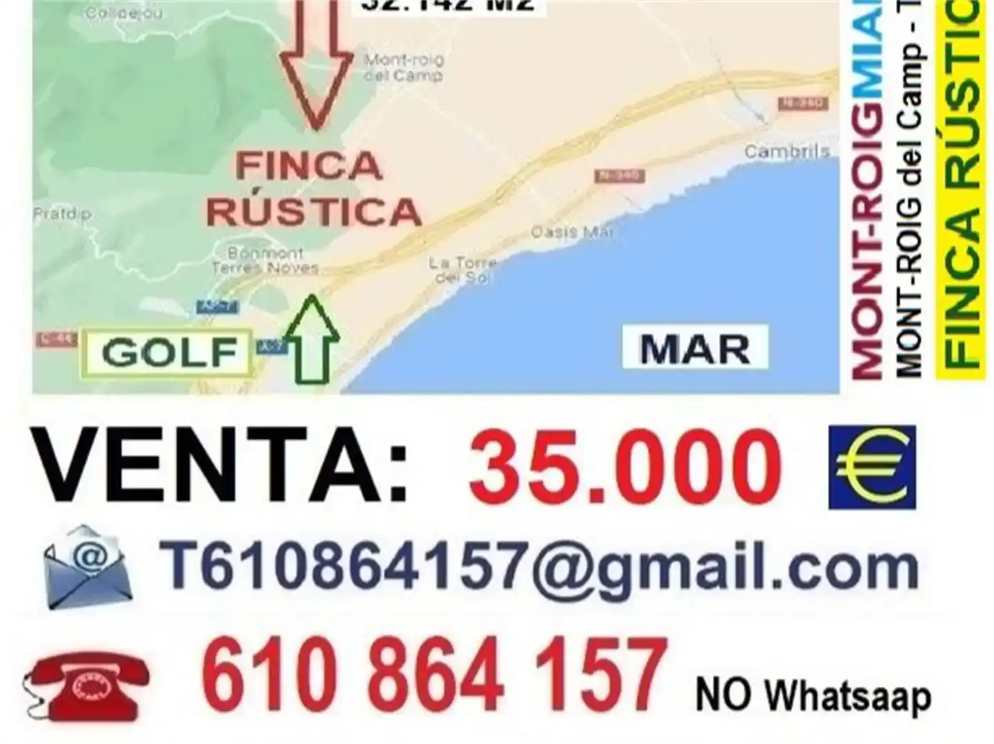 Land for sale in El Casalot