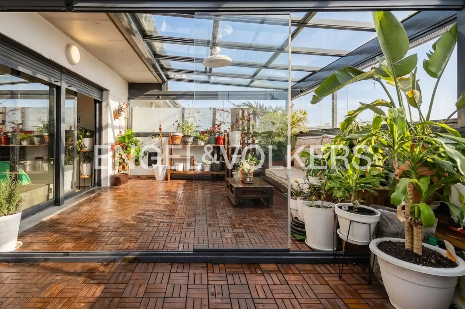 Terraza de Ático en venta en Sant Adrià de Besòs con Aire acondicionado, Calefacción y Parquet