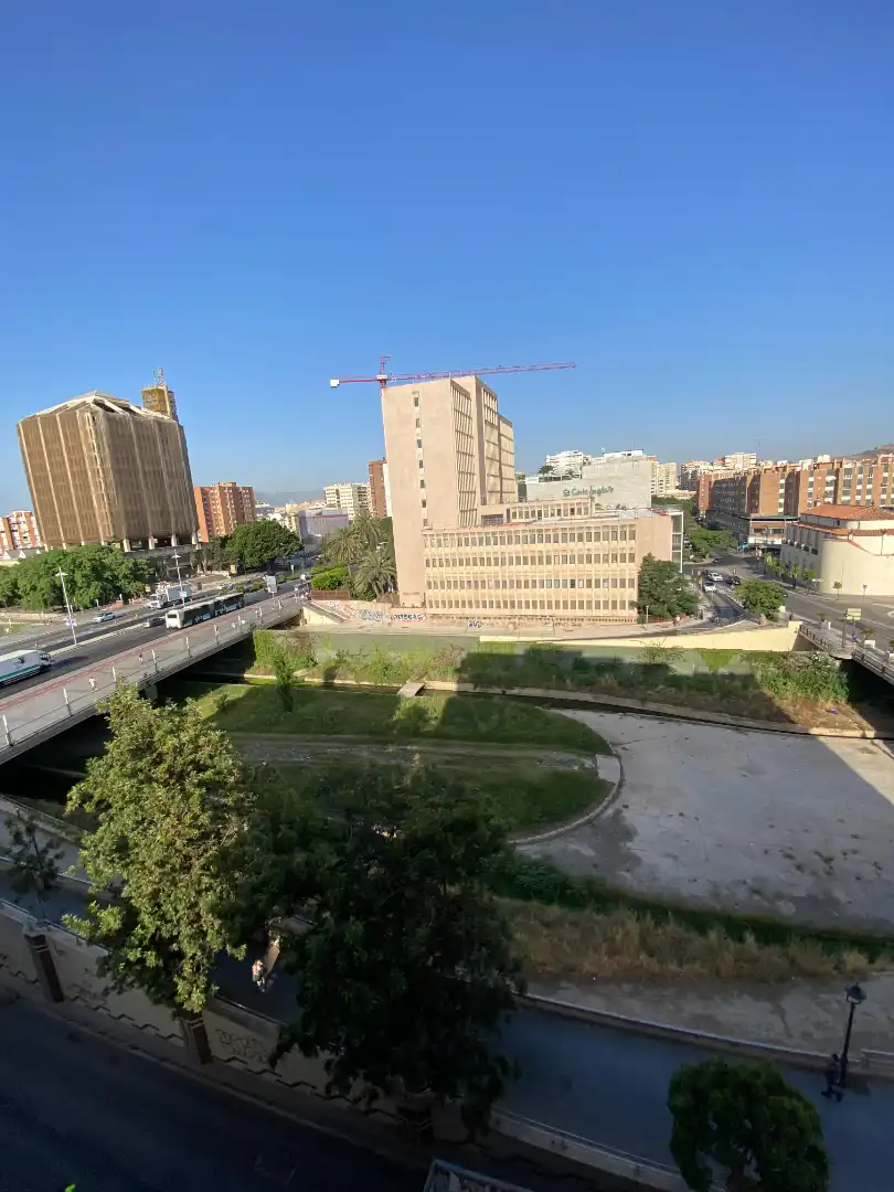 Außenansicht von Wohnung zur Miete in Málaga mit Klimaanlage, Terrasse und Möbliert