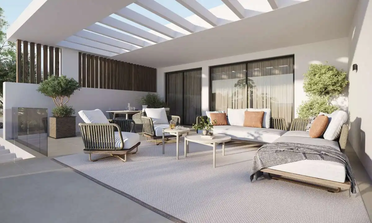 Terraza de Ático en venta en Estepona con Piscina comunitaria