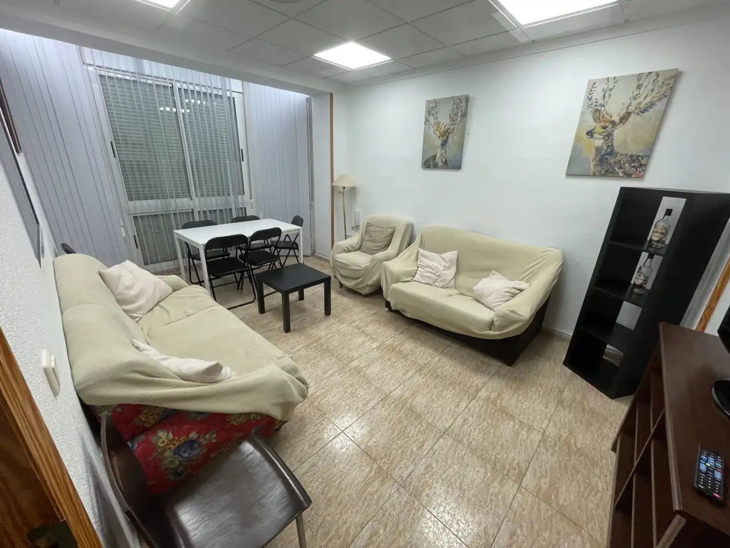 Sala d'estar de Pis de lloguer en Murcia amb Aire condicionat, Calefacció i Moblat