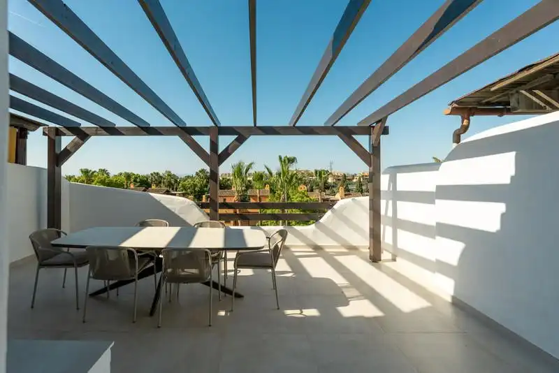 Terrace of Detached homes for rent in Marbella  with Air Conditioner, Heating and Private garden