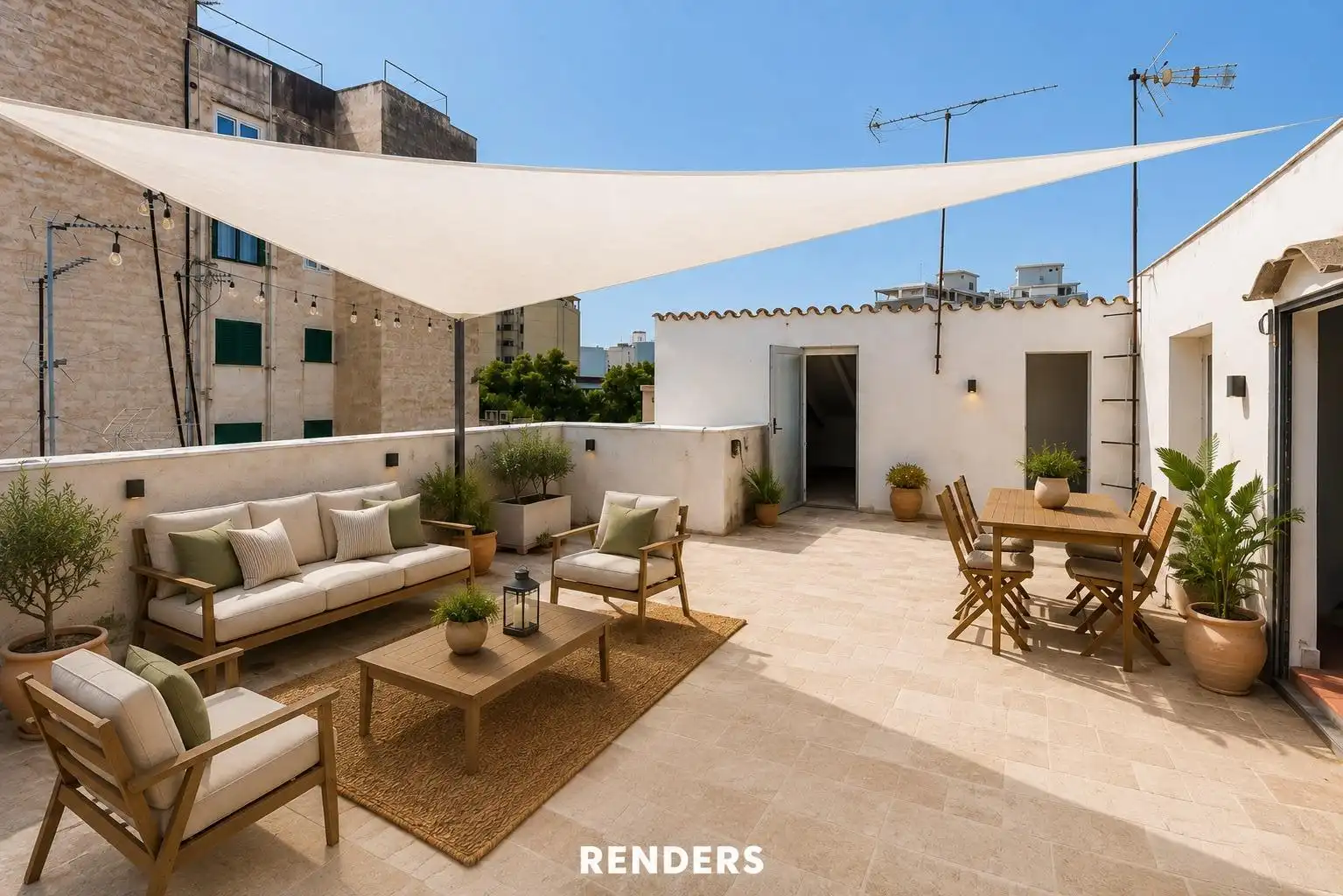 Terraza de Ático en venta en  Palma de Mallorca con Terraza y Trastero
