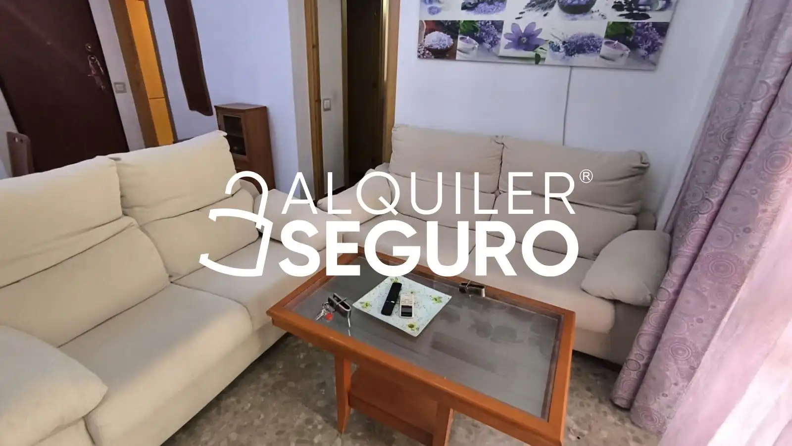 Living room of Flat for rent in Sevilla  with Air Conditioner and Furnished
