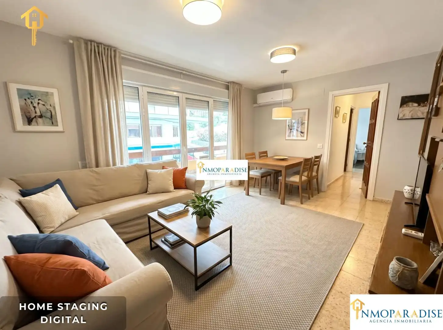 Sala de estar de Piso en venta en Alicante / Alacant con Aire acondicionado y Balcón