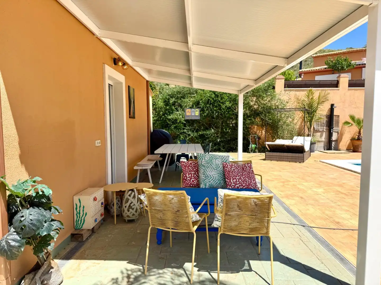 Terrace of Houses for rent in Busot  with Air Conditioner, Private garden and Terrace