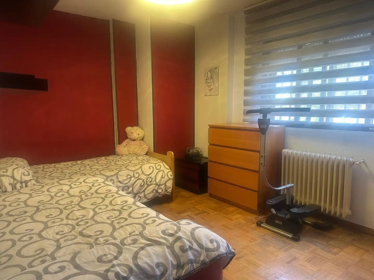 Bedroom of Flat for sale in Madrid  with Heating, Terrace and Furnished