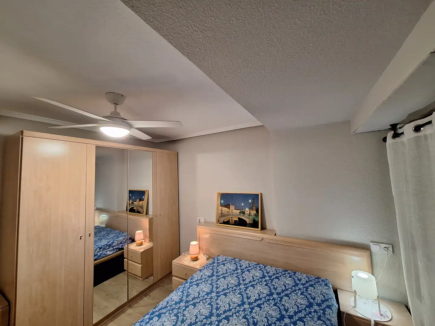Bedroom of Flat for rent in Santa Pola  with Air Conditioner and Furnished