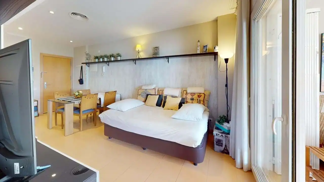Wohnzimmer von Wohnung zum Verkauf in Canet de Mar mit Klimaanlage, Heizung und Terrasse