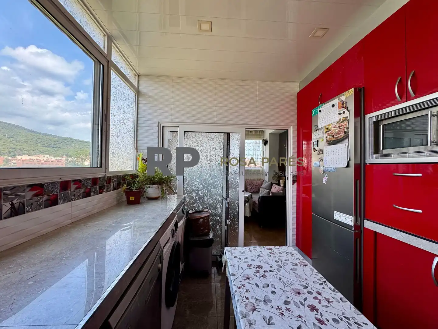Küche von Wohnung zum Verkauf in La Garriga mit Klimaanlage, Heizung und Terrasse