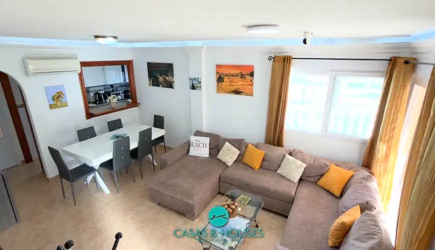 Living room of Detached homes for sale in La Manga del Mar Menor  with Air Conditioner, Heating and Private garden
