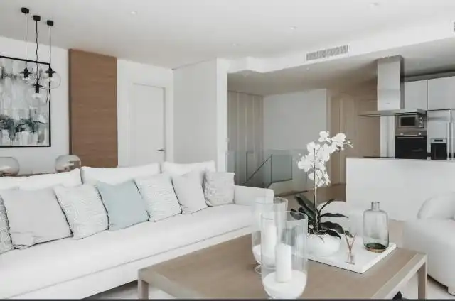 Living room of Apartments for rent in Benahavís  with Air Conditioner, Heating and Parquet flooring