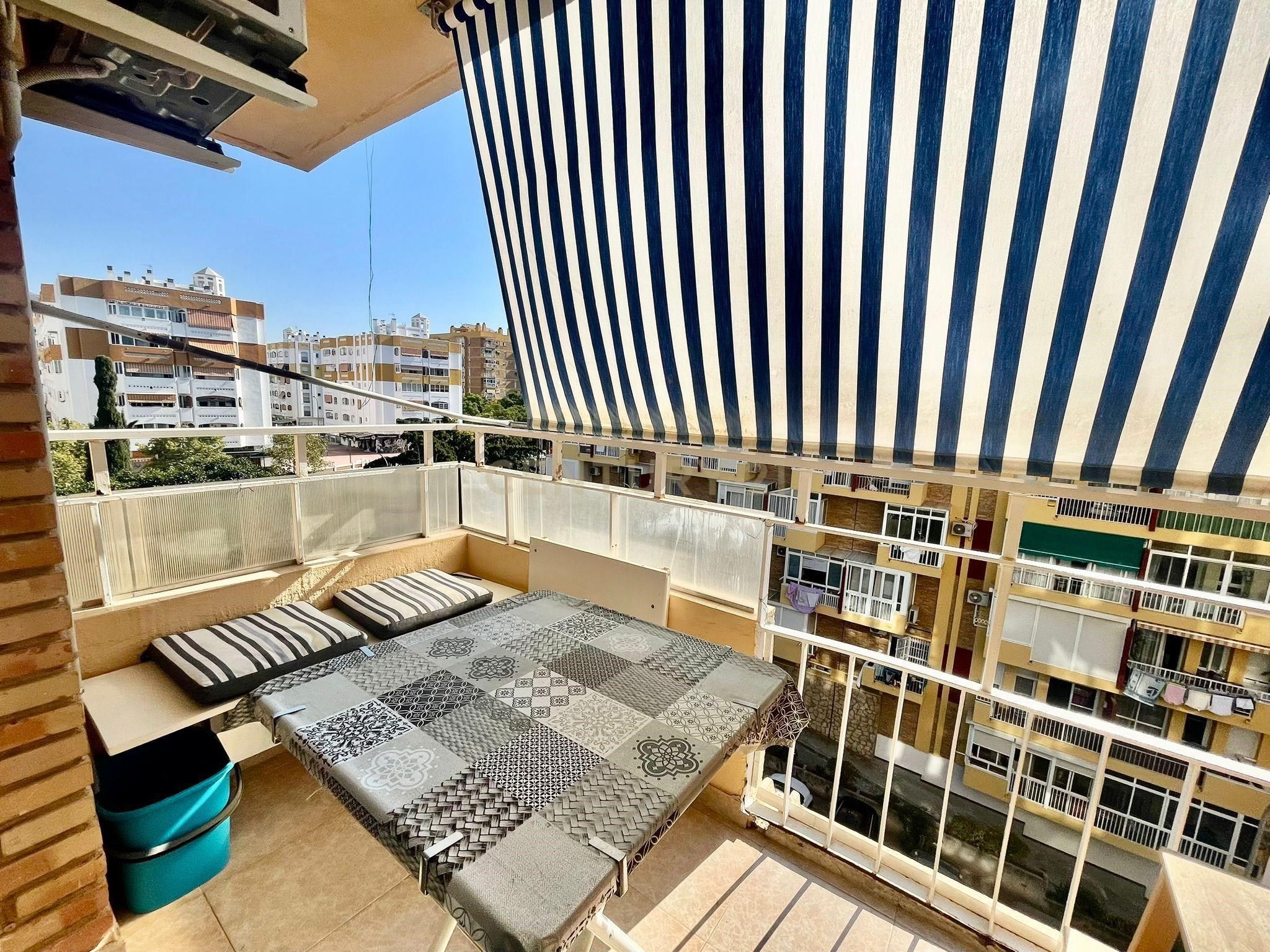 Balcony of Flat for sale in Benalmádena  with Air Conditioner