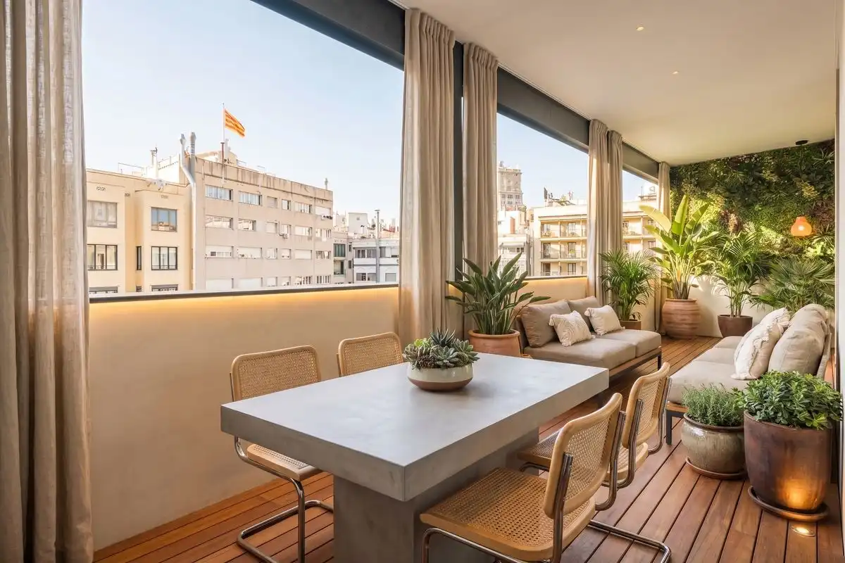 Piso con terraza en venta en Ronda de la Universitat
