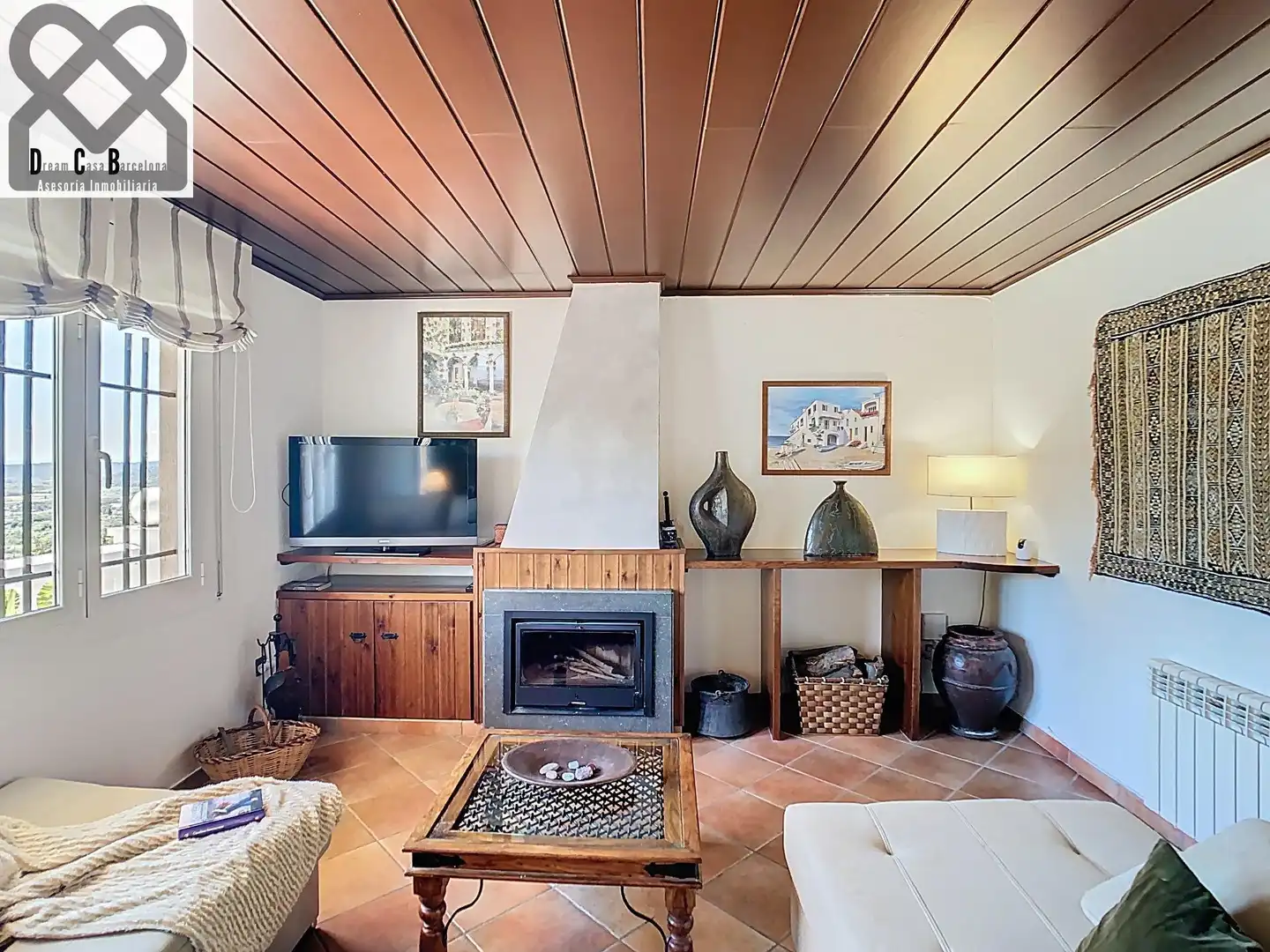 Sala d'estar de Casa o xalet en venda en Caldes de Montbui amb Aire condicionat, Calefacció i Jardí privat