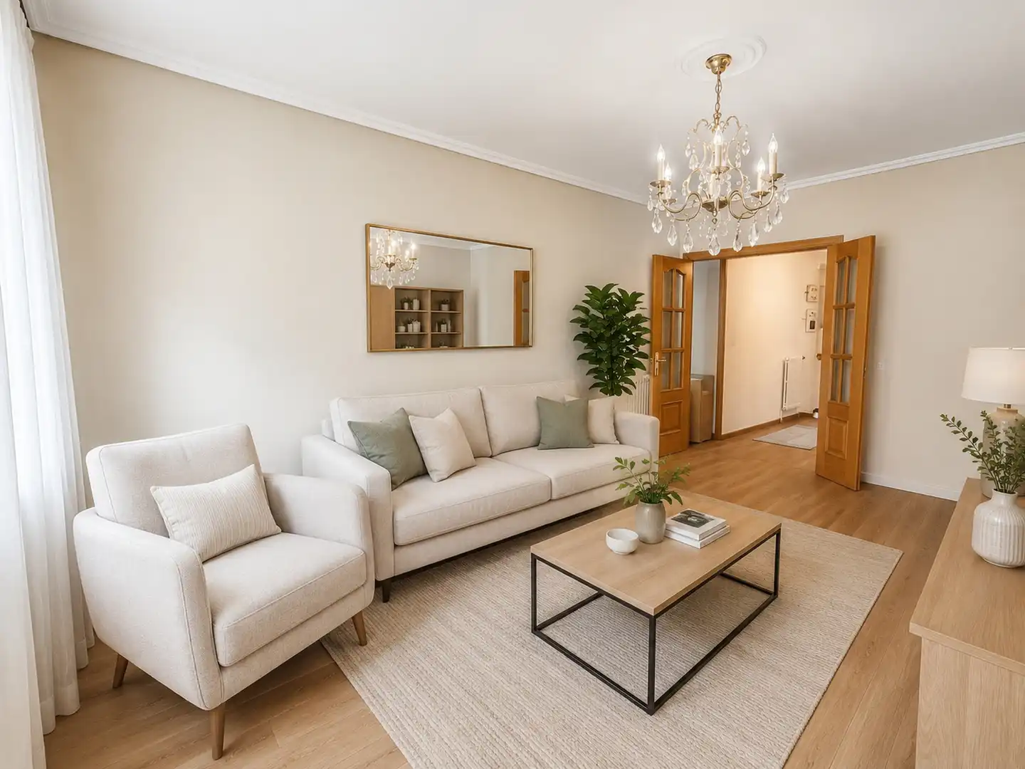 Sala d'estar de Pis en venda en Vitoria - Gasteiz amb Calefacció, Parquet i Terrassa