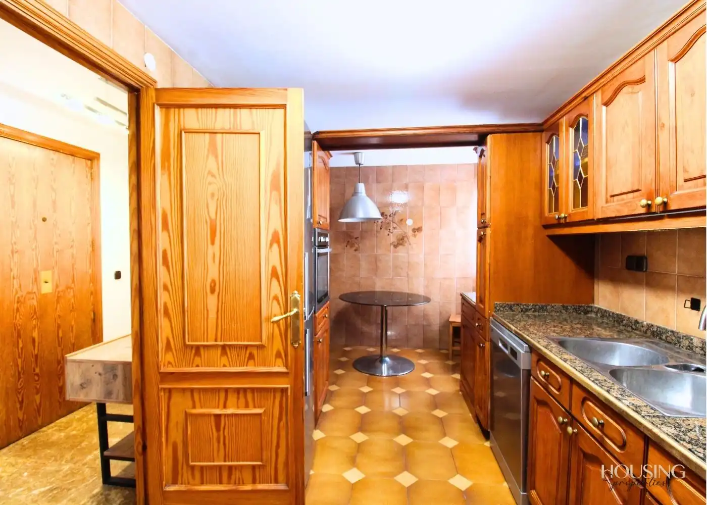 Küche von Wohnung zur Miete in  Palma de Mallorca mit Klimaanlage und Balkon