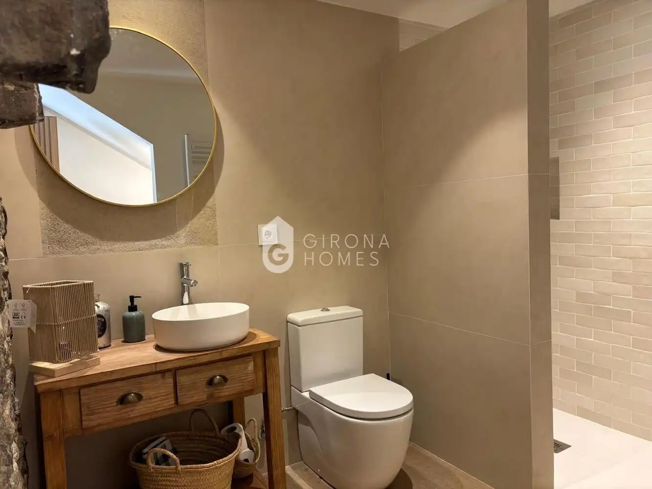 Bathroom of Country homes for rent in Sant Gregori  with Air Conditioner, Heating and Private garden