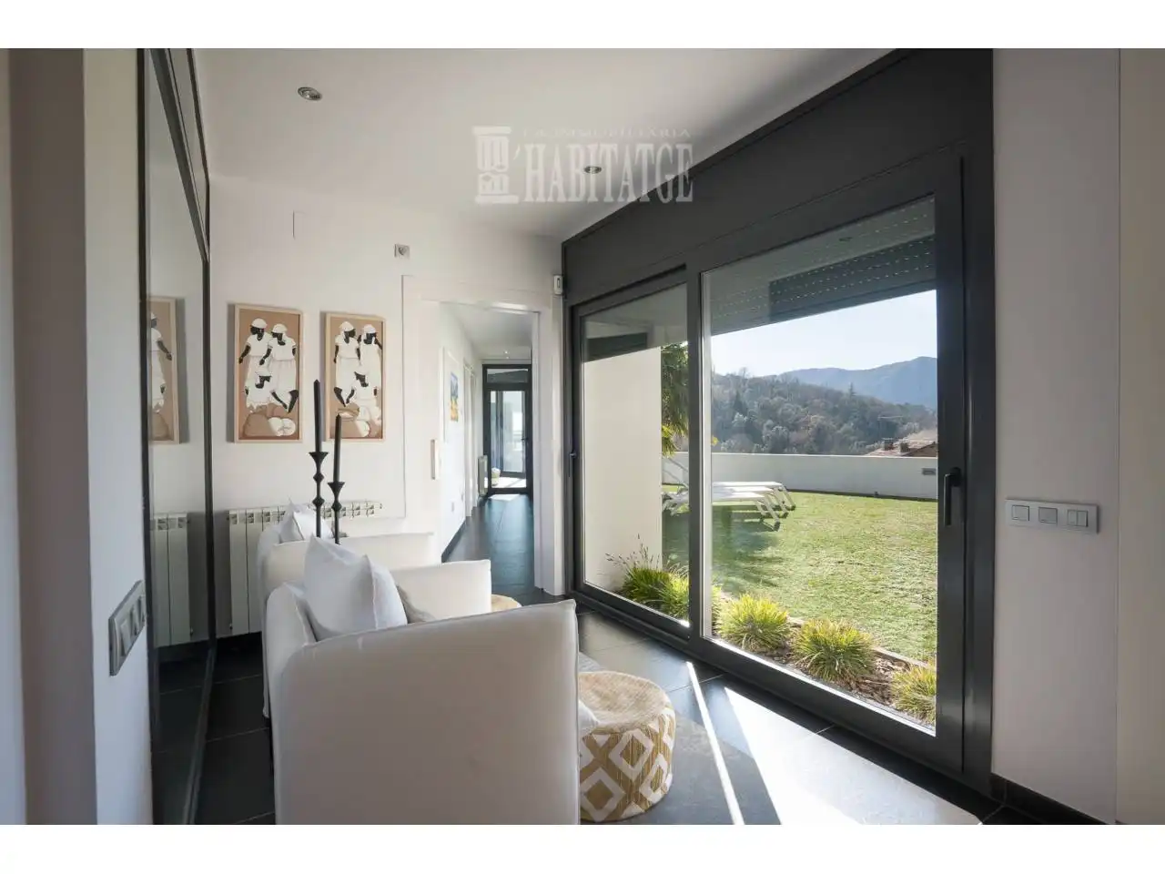 Sala de estar de Casa o chalet en venta en Viladrau con Aire acondicionado, Calefacción y Jardín privado