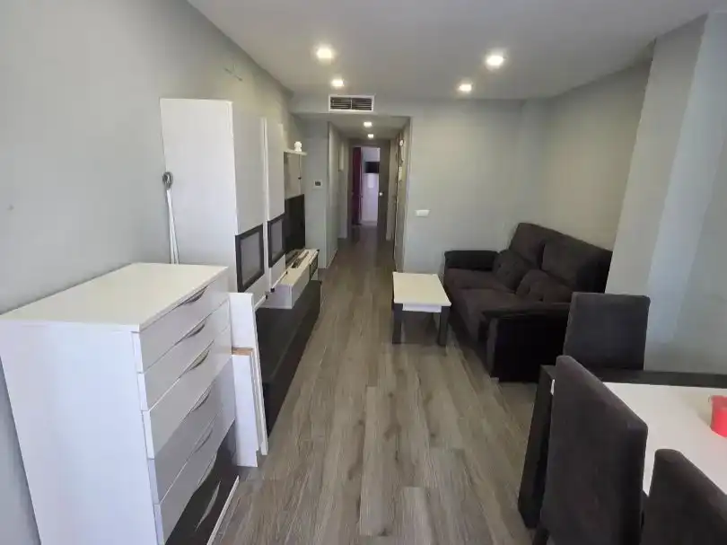 Wohnzimmer von Wohnung zur Miete in Gandia mit Klimaanlage, Schwimmbad und Möbliert