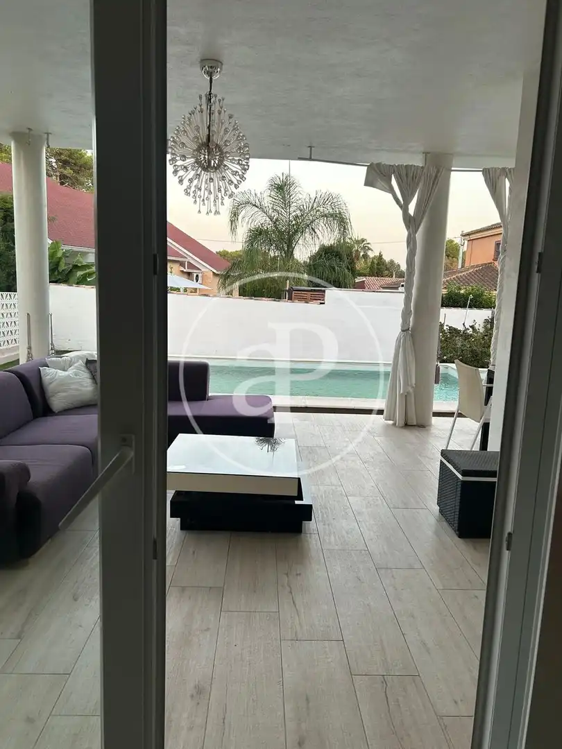 Terrace of Flat for rent in Riba-roja de Túria  with Air Conditioner, Heating and Private garden