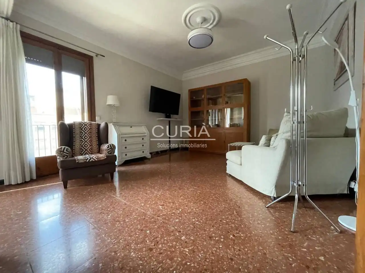 Living room of Flat for rent in Lleida  with Air Conditioner, Heating and Furnished