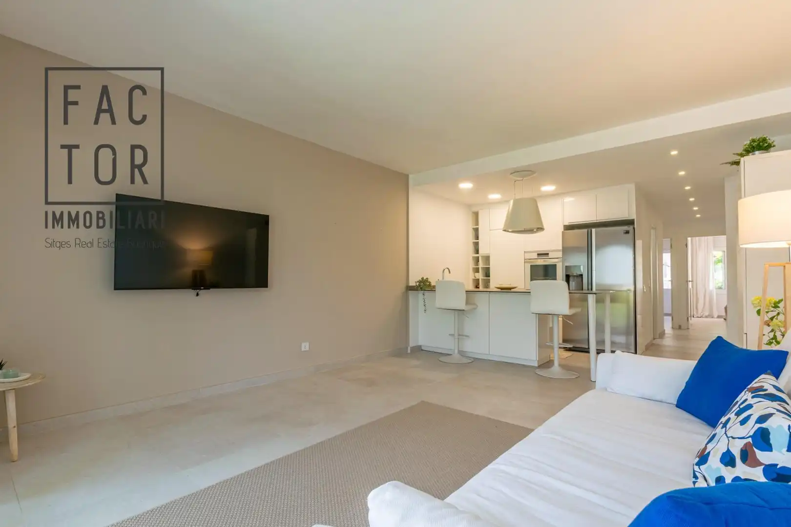 Living room of Flat for sale in Sitges  with Heating, Private garden and Terrace