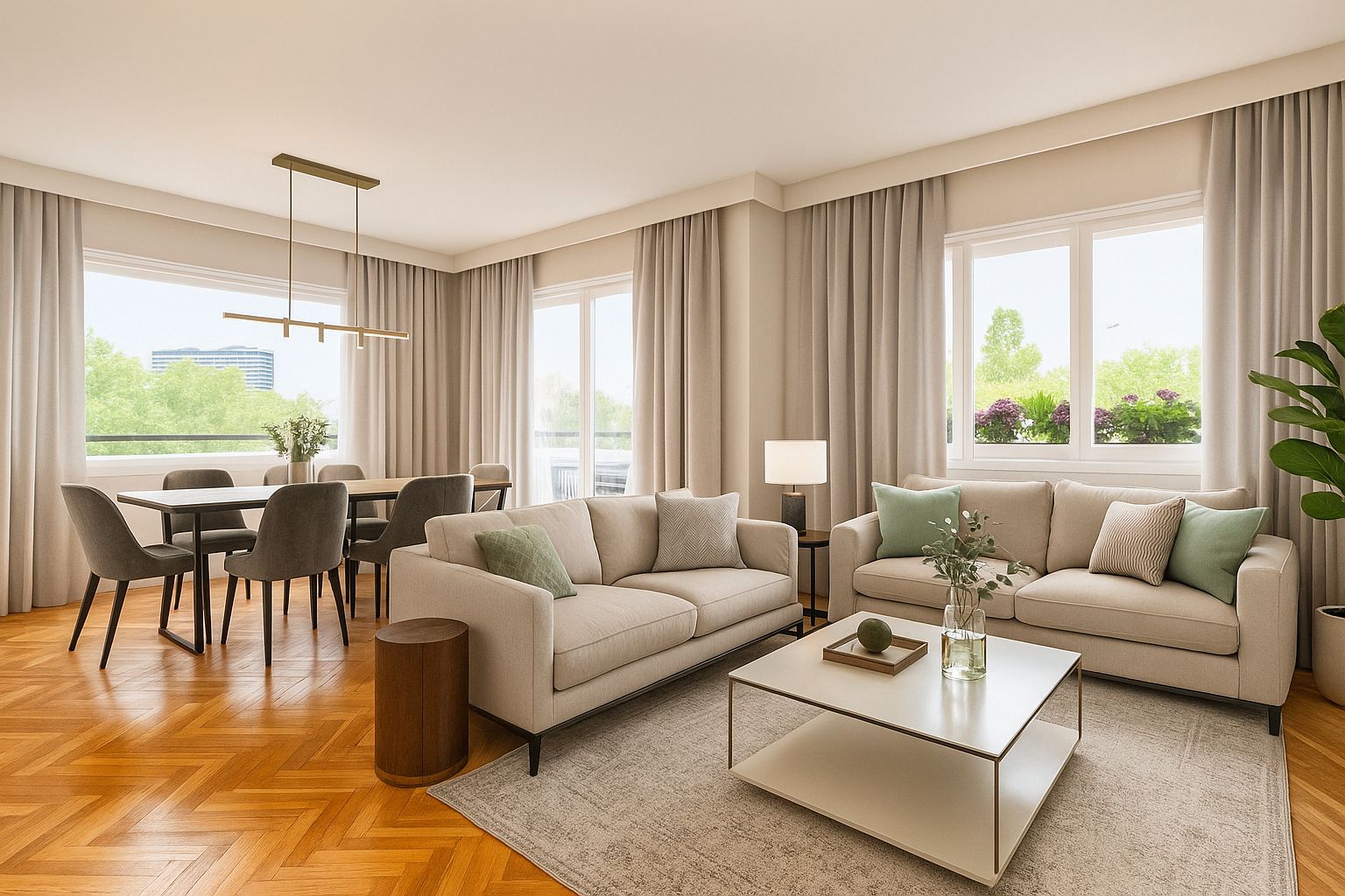 Living room of Flat for sale in  Barcelona Capital  with Air Conditioner, Heating and Private garden