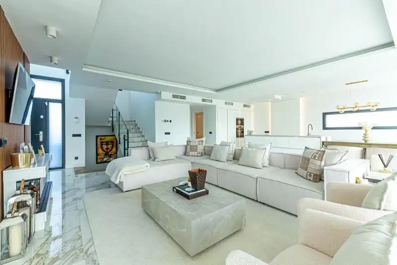 Sala d'estar de Casa o xalet de lloguer en Mijas amb Aire condicionat, Calefacció i Jardí privat