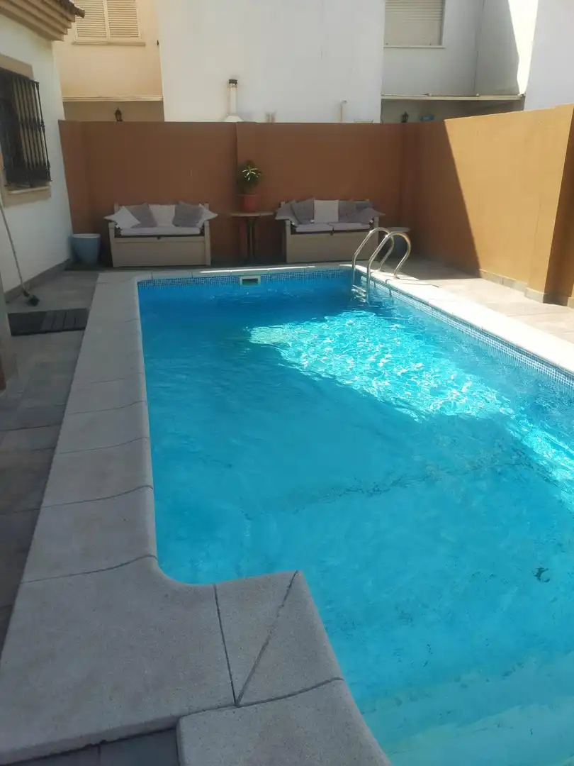 Swimming pool of Houses for sale in La Línea de la Concepción  with Air Conditioner, Terrace and Storage room