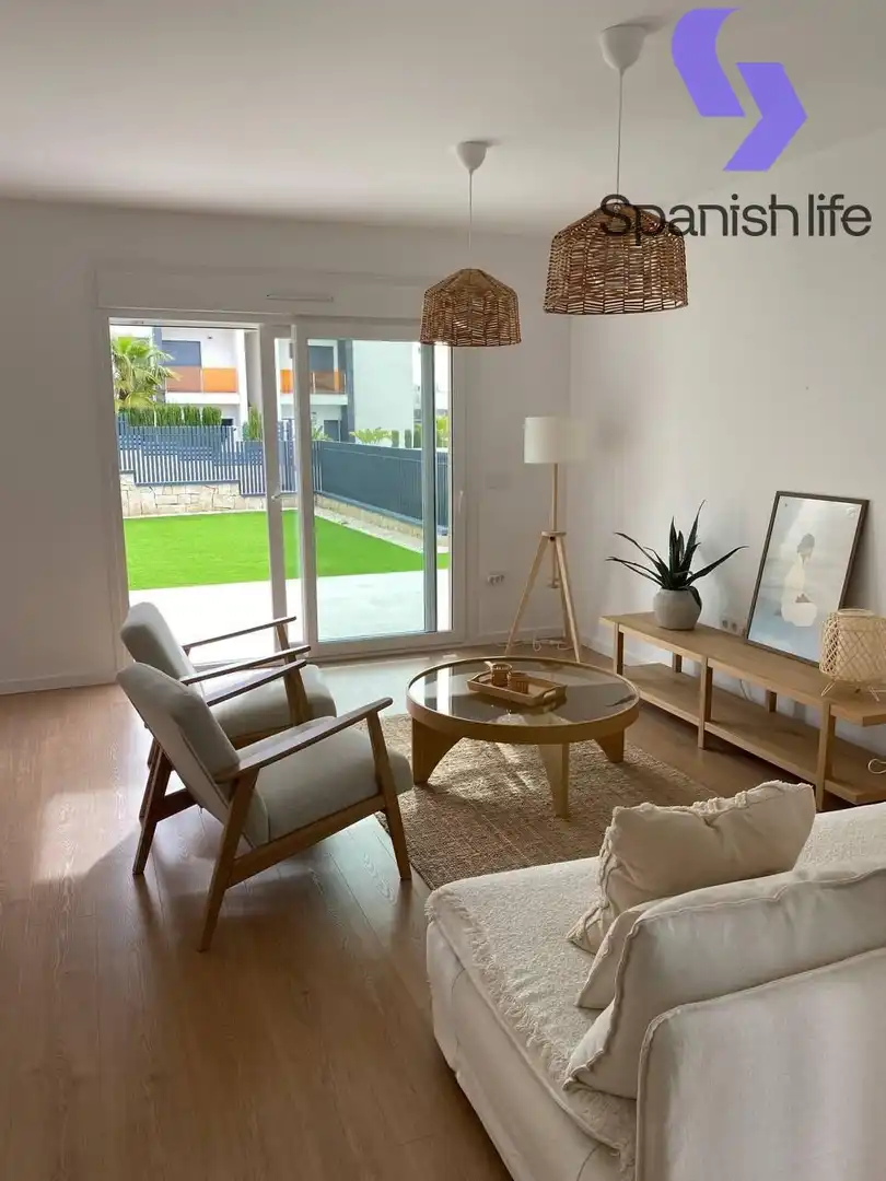 Wohnzimmer von Haus oder Chalet zum Verkauf in Finestrat mit Heizung, Terrasse und Schwimmbad