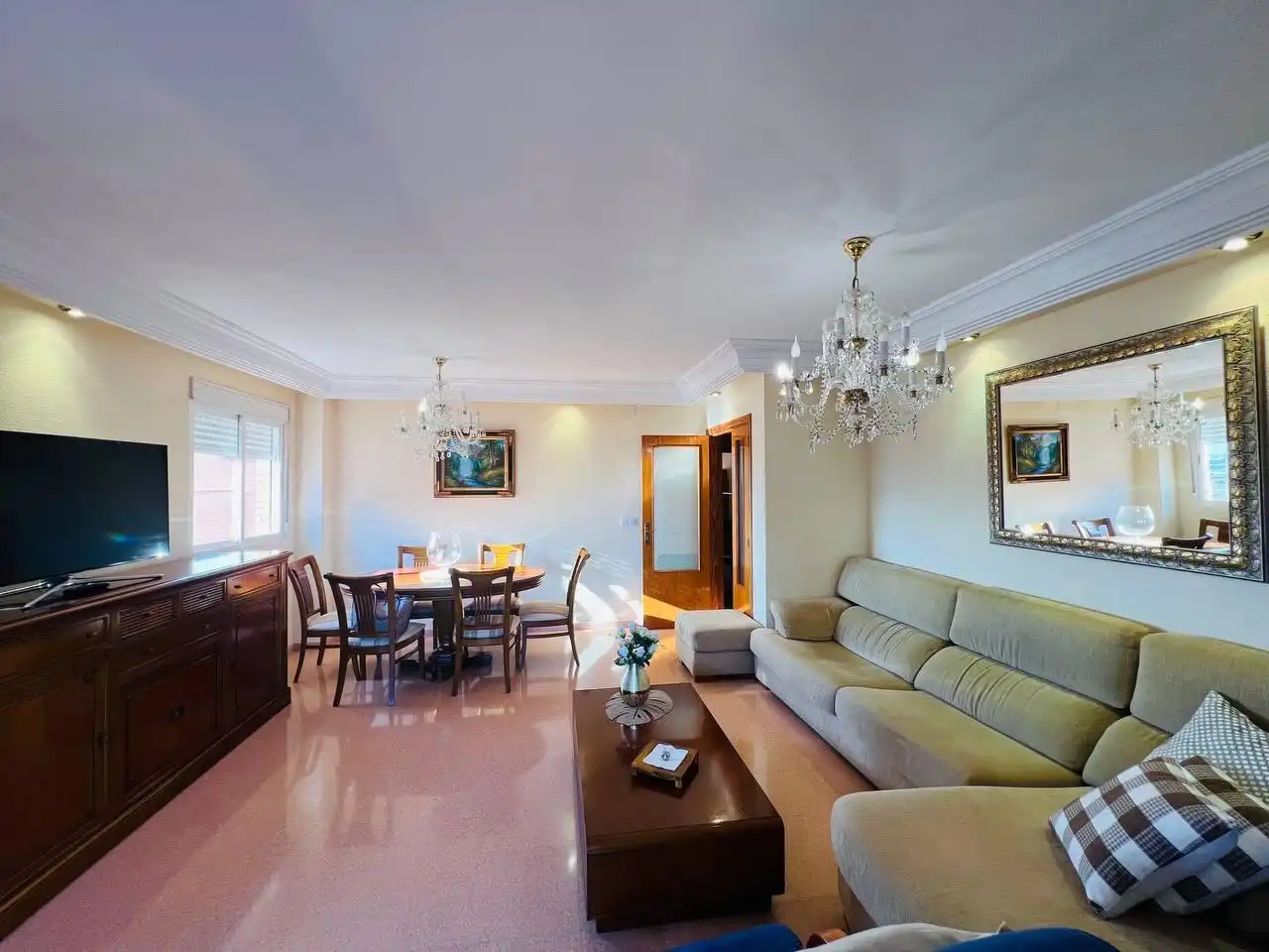Sala de estar de Piso en venta en Alicante / Alacant con Jardín privado, Terraza y Trastero