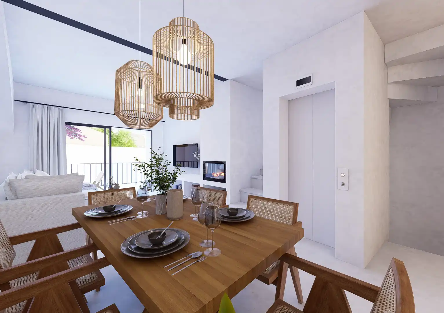 Comedor de Finca rústica en venta en Pego con Aire acondicionado, Calefacción y Terraza