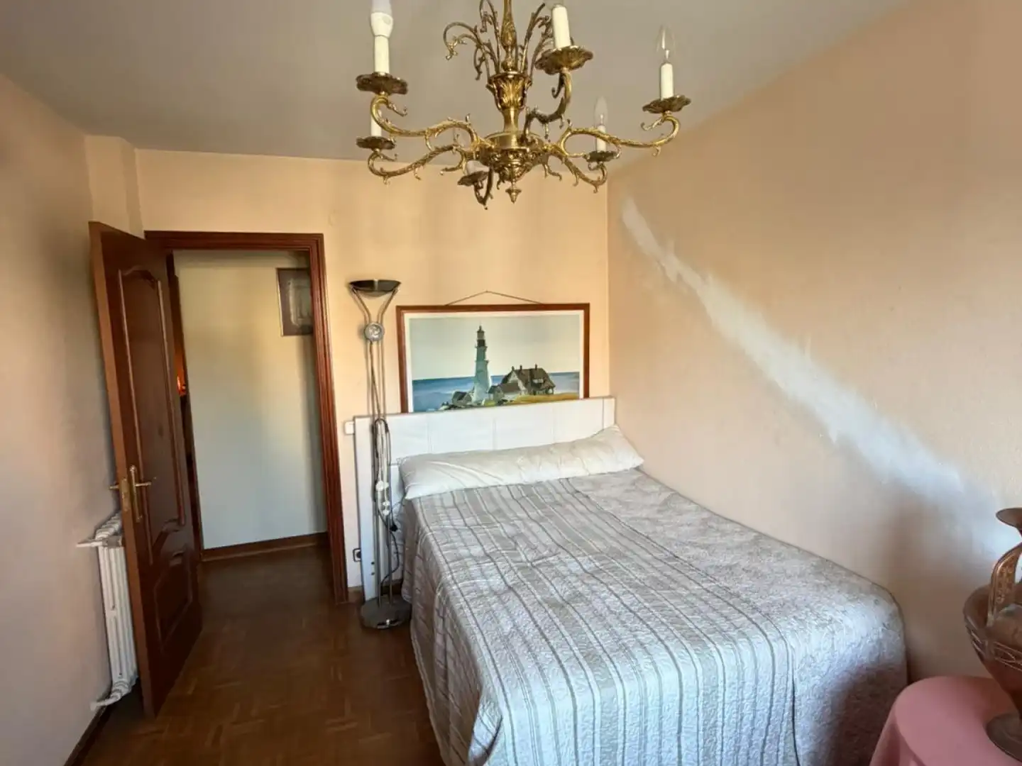 Schlafzimmer von Wohnung zur Miete in Madrid mit Klimaanlage, Heizung und Terrasse