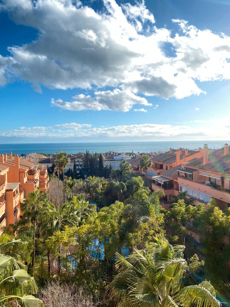 Exterior view of Attic for rent in Marbella  with Air Conditioner, Terrace and Pets allowed