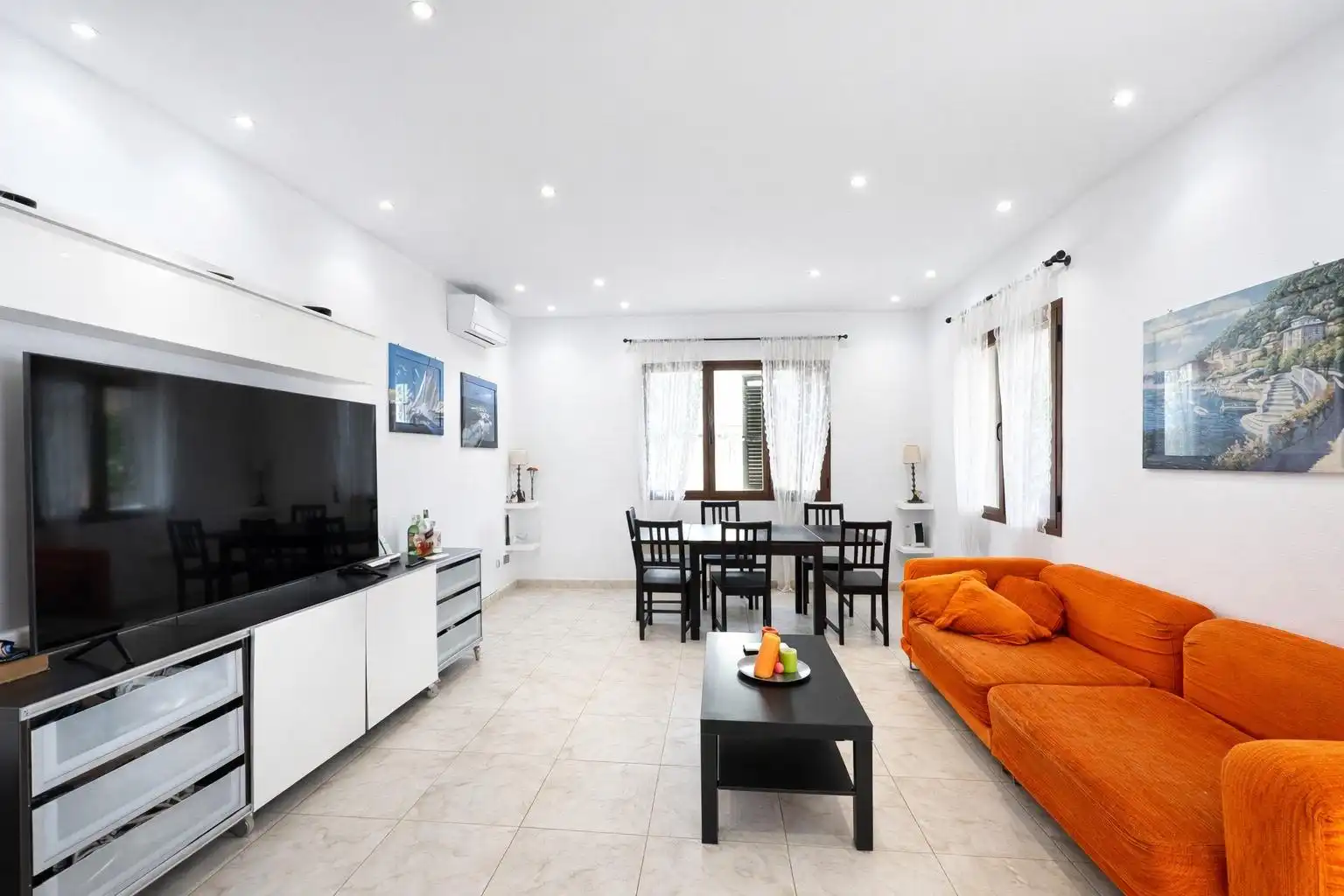 Sala de estar de Casa o chalet de alquiler en Llucmajor con Aire acondicionado, Calefacción y Jardín privado