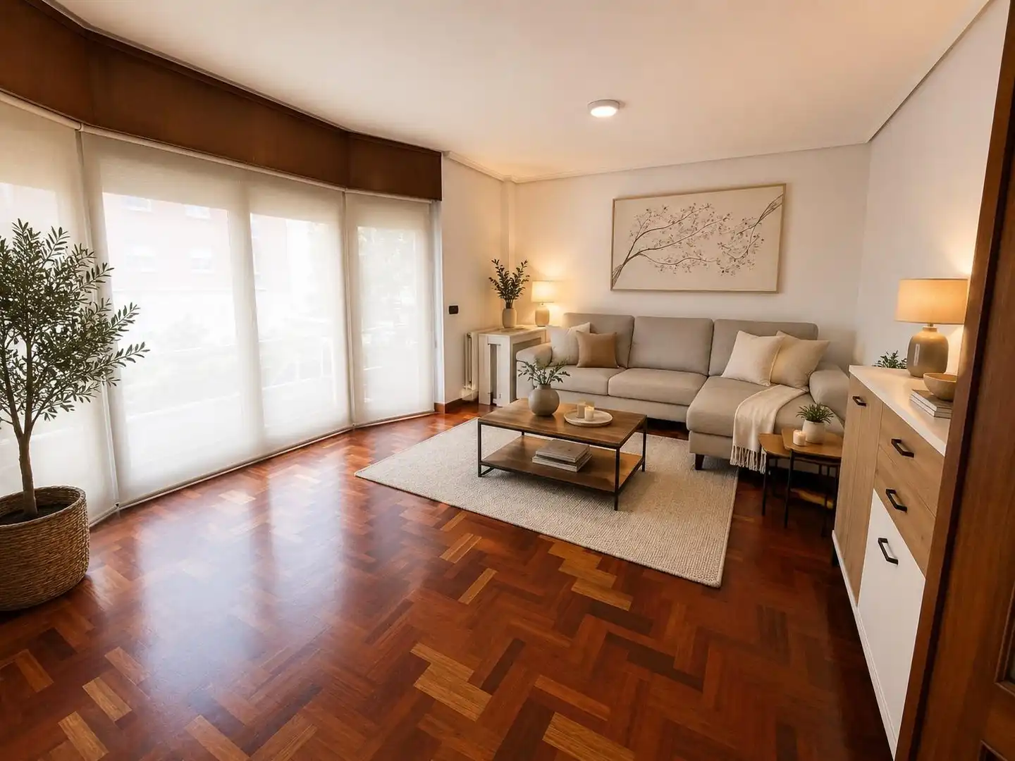 Sala de estar de Piso en venta en Leioa con Calefacción, Jardín privado y Terraza